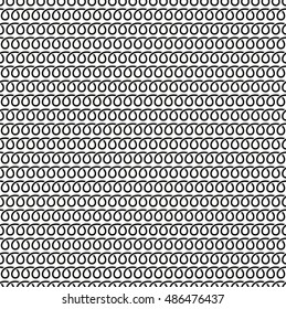 Spiral linear seamless black and white pattern. Springs background.