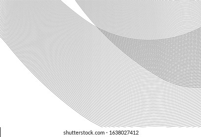 
spiral linear surface 3d illustration