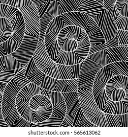 Spiral lined background - black and white