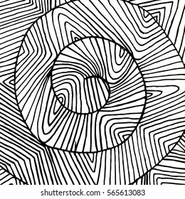 Spiral lined background - black and white