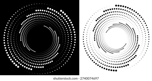Espiral con líneas en