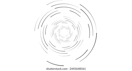 Spiral with lines as dynamic abstract vector background or logo or icon