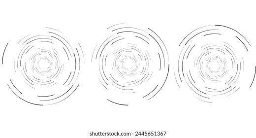 Spiral with lines as dynamic abstract vector background or logo or icon