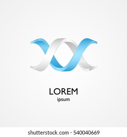Spiral logo, logo design, abstract logo, DNA symbol