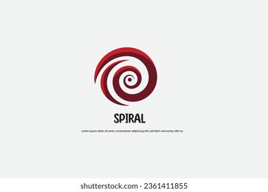 spiral logo design for logos and background t-shirt stickers