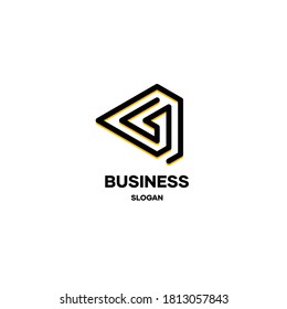 Resumen de diseño de logotipo con arte de línea, inspiración de diseño de logotipo, idea de diseño de logotipo. vector