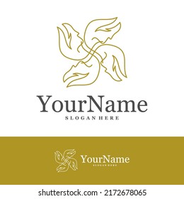 Spiral Logo Design Template. Hurricane cyclone wind logo concept vector. Creative Icon Symbol