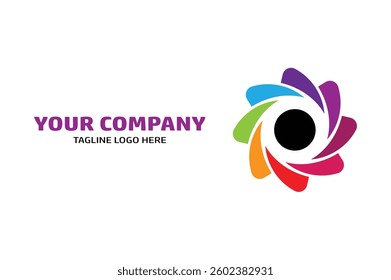 spiral logo design template premium