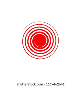 Spiral logo design vector icon