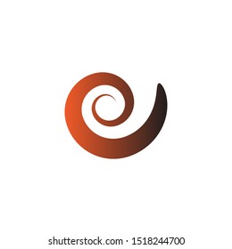 spiral logo design vector template