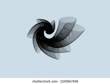 Spiral logo in the golden section