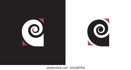 Spiral logo, illustration, vector