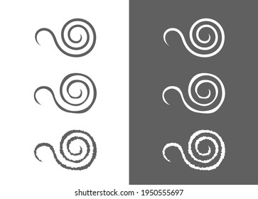 Spirallogo auf helldunklem Hintergrund