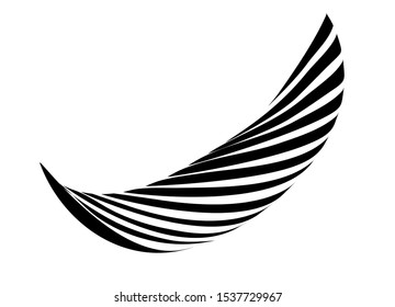 Spiral logo. Round particle design. Creative colorful funnel