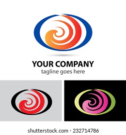 Spiral logo Shape Abstract Icon