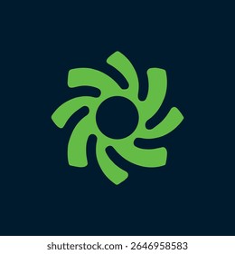 Spiral logo for technology, finance, artificial intelligence, investment, community, etc. logo template for business.