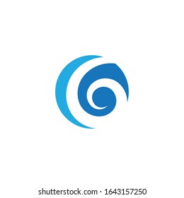 Spiral Logo Template vector symbol nature