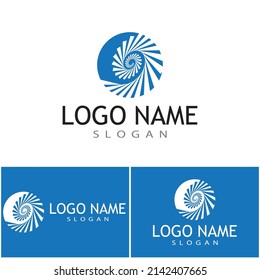 Spiral Logo Template vector symbol nature