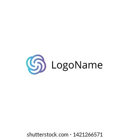 Spiral logotype template. Modern style