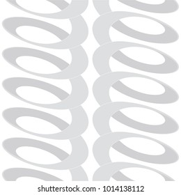 Spiral in a loin pattern, spring, coil, seamless vector background.