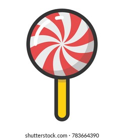Spiral Lolly Vector Icon