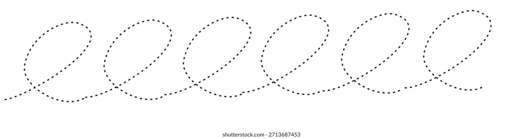 Ilustración de patrón de línea de Bucle espiral