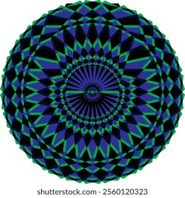 Spiral mandala design psychedelic geomatric mandala halftone fabric premium