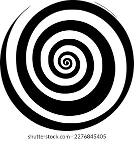 Spiral | Minimalist and Simple Silhouette - Vector illustration
