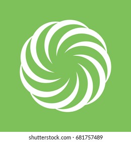 Spiral movement and rotation Design elements set