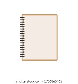 Spiral notebook with Blank white paper