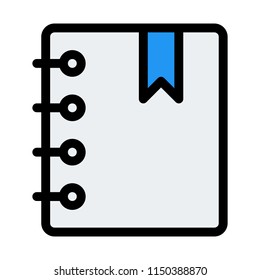 Spiral Notebook Bookmarked