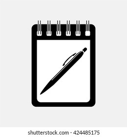Spiral notebook icon