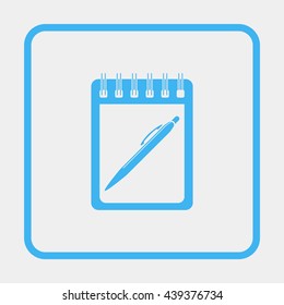 Spiral notebook icon