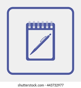 Spiral notebook icon