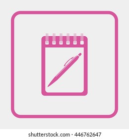 Spiral notebook icon