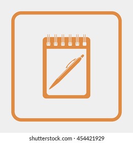 Spiral notebook icon