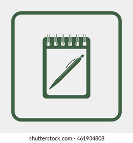 Spiral notebook icon