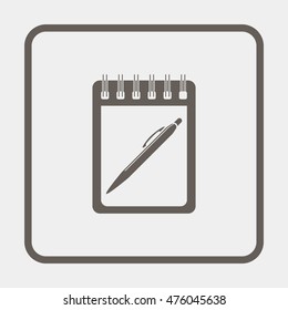 Spiral notebook icon