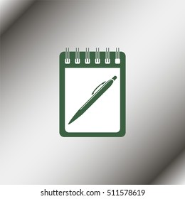 Spiral notebook icon