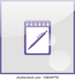 Spiral notebook icon