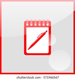 Spiral notebook icon