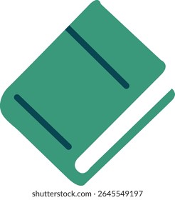 Spiral Notebook Icon in Flat Design Style for School and Office Use