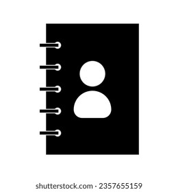 Icono de bloc de notas en espiral. Ilustración vectorial. EPS 10.