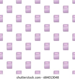Spiral notebook with lilac cover pattern