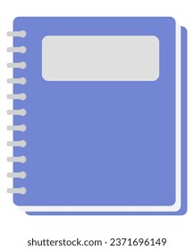 Spiral notebook or notepad isolated on white background.