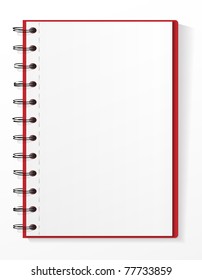 Spiral notebook  with tear leaves