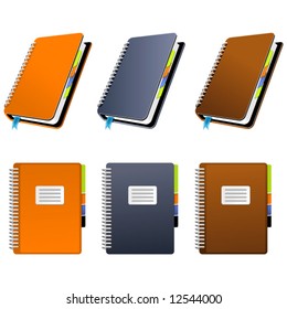 Spiral Notebook in three different colors