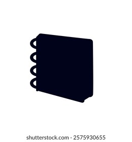 Spiral notebook vector symbol illustration icon emoji