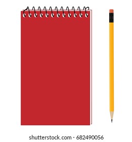 Spiral notepad vector