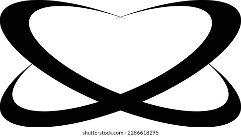 Spiralobjektsymbol Schwarz-Weiß